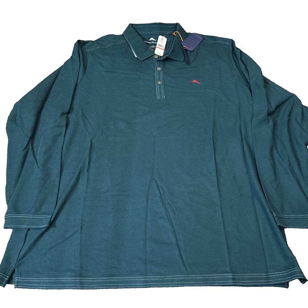Tommy Bahama Long Sleeve Emfielder Supima Tech Polo Size Mens 3XT NWT